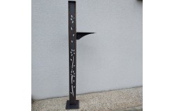 Support boîte aux lettres - Fleur