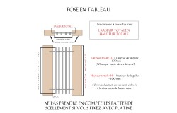 Document de pose en tableau