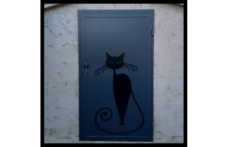 Porte métallique traditionnelle "CHAT"