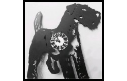 Horloge en acier Chien Fox Terrier
